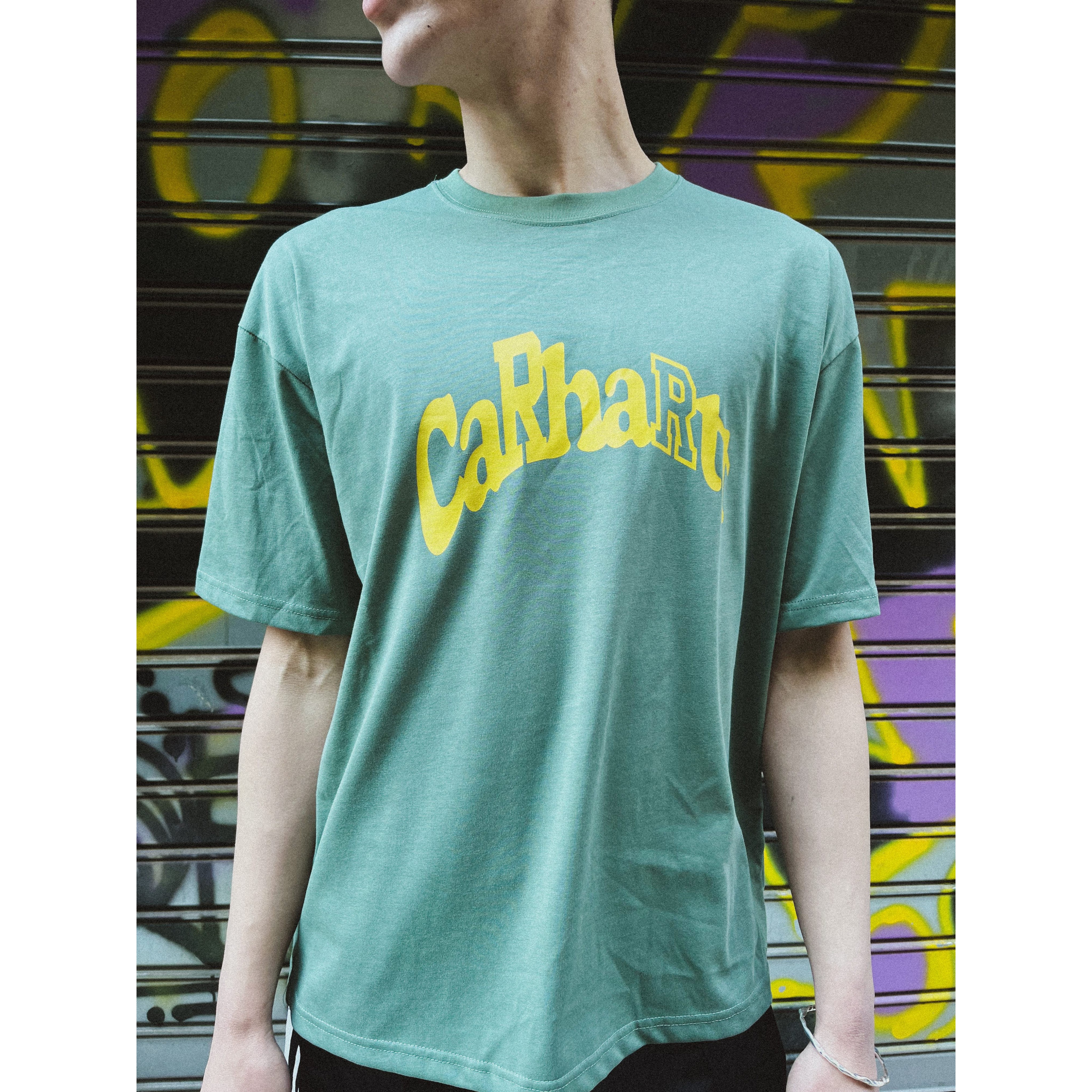 CARHARTT LIGHT GREEN T-SHIRT CARHARTT LIGHT GREEN T-SHIRT