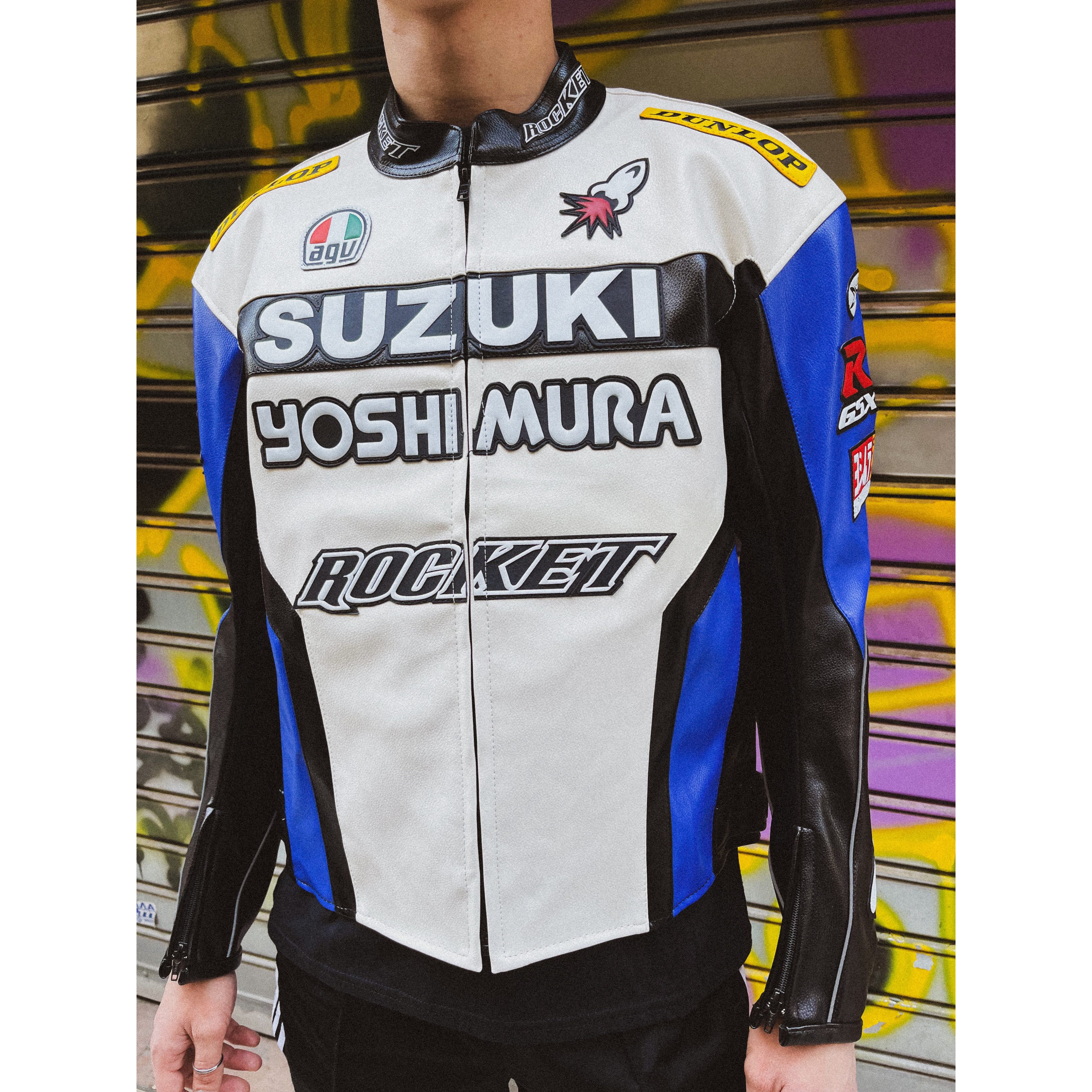 SUZUKI RACING LEATHER BIKE JACKET SUZUKI RACING LEATHER BIKE JACKET