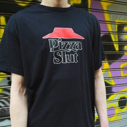 FEELS BLACK T-SHIRT "PIZZA SLUT"