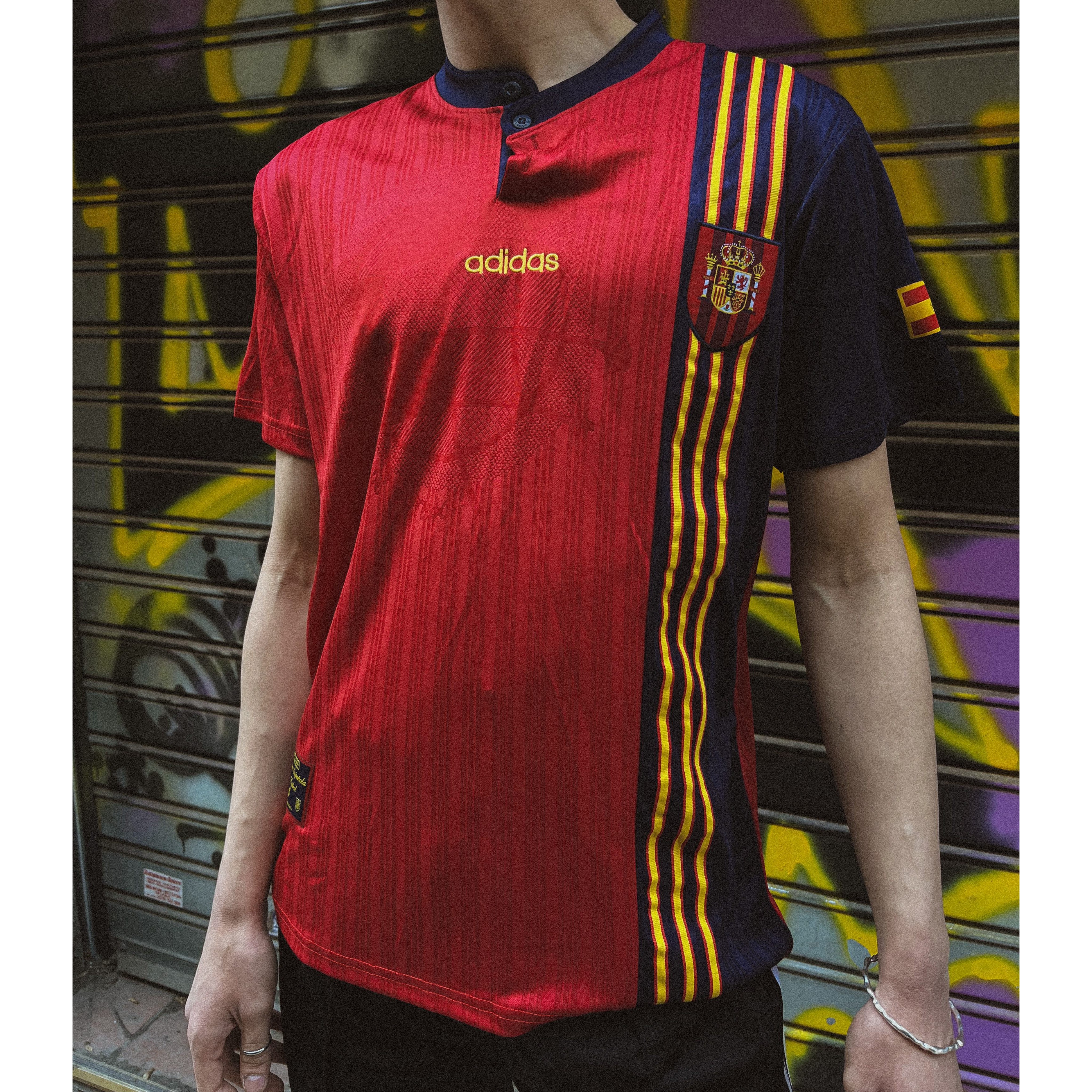 ADIDAS SPAIN FOOTBALL JERSEY VINTAGE ADIDAS SPAIN FOOTBALL JERSEY VINTAGE