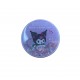 KUROMI ROUND DOUBLE COMPACT MIRROR WITH SEQUINS