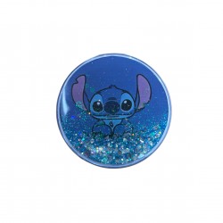 LILO AND STITCH ROUND DOUBLE COMPACT MIRROR WITH SEQUINS
