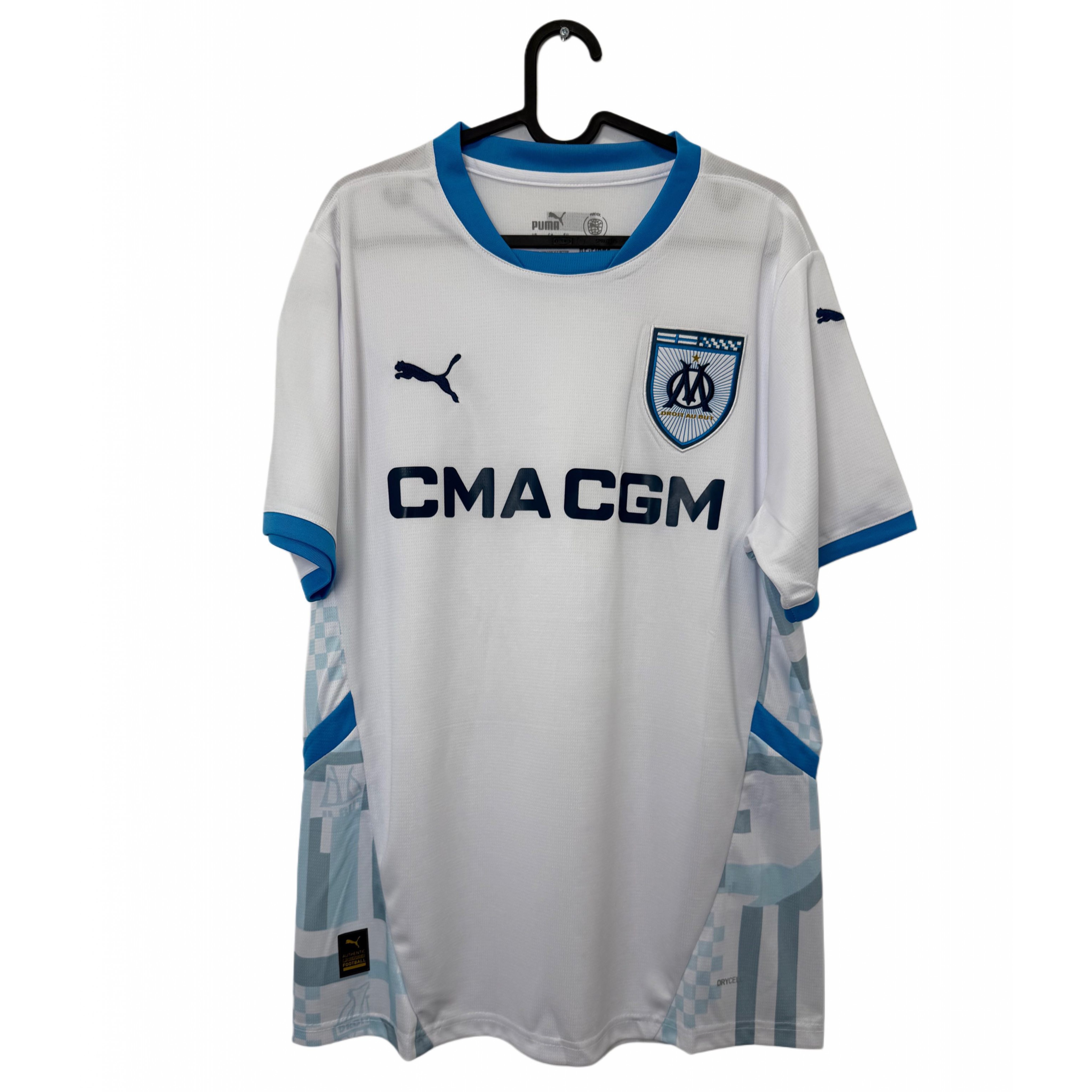 PUMA OLYMPIQUE DE MARSEILLE 24-25 HOME JERSEY PUMA OLYMPIQUE DE MARSEILLE 24-25 HOME JERSEY