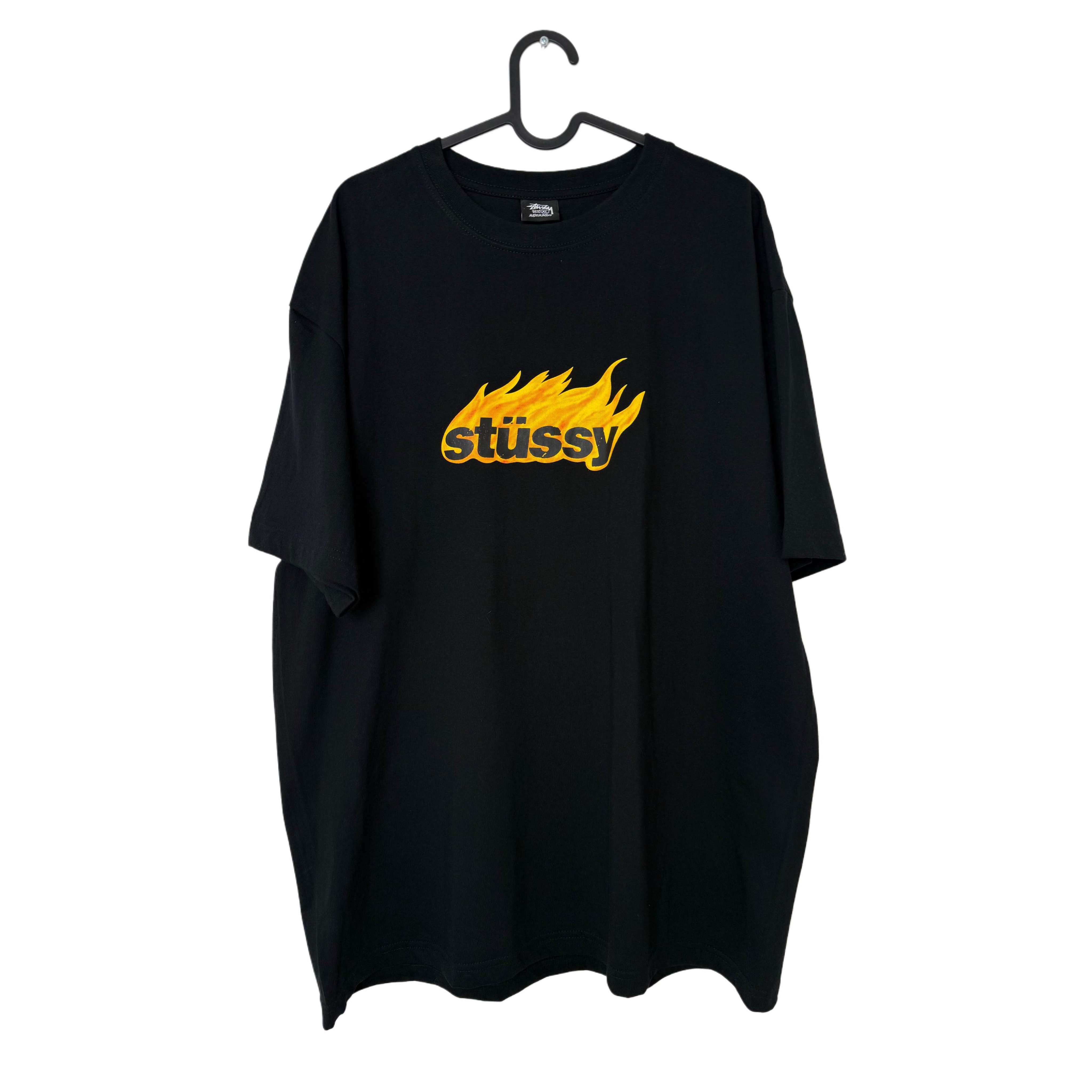 STUSSY BLACK T-SHIRT STUSSY BLACK T-SHIRT