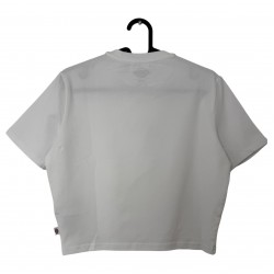DICKIES WHITE CROP-TOP T-SHIRT
