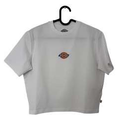 DICKIES WHITE CROP-TOP T-SHIRT