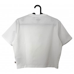 DICKIES WHITE CROP-TOP T-SHIRT