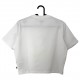 DICKIES WHITE CROP-TOP T-SHIRT DICKIES WHITE CROP-TOP T-SHIRT