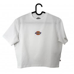 DICKIES WHITE CROP-TOP T-SHIRT