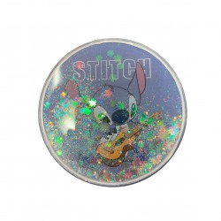 LILO AND STITCH ROUND DOUBLE COMPACT MIRROR WITH SEQUINS