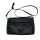 BLACK LEATHER CROSS BODY VINTAGE BAG