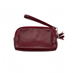 RED LEATHER WALLET VINTAGE