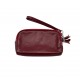 RED LEATHER WALLET VINTAGE RED LEATHER WALLET VINTAGE