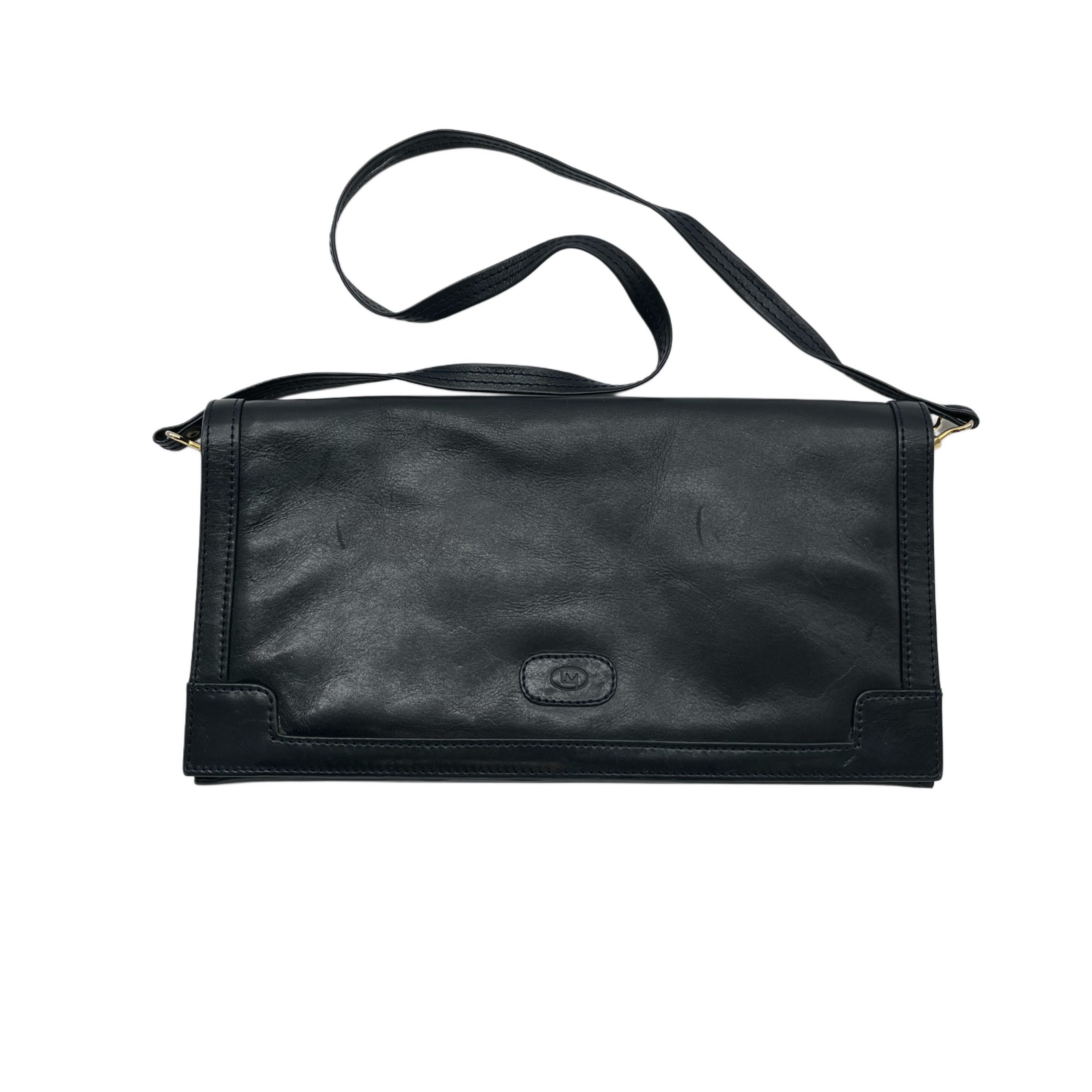 BLACK LEATHER SHOULDER BAG BLACK LEATHER SHOULDER BAG