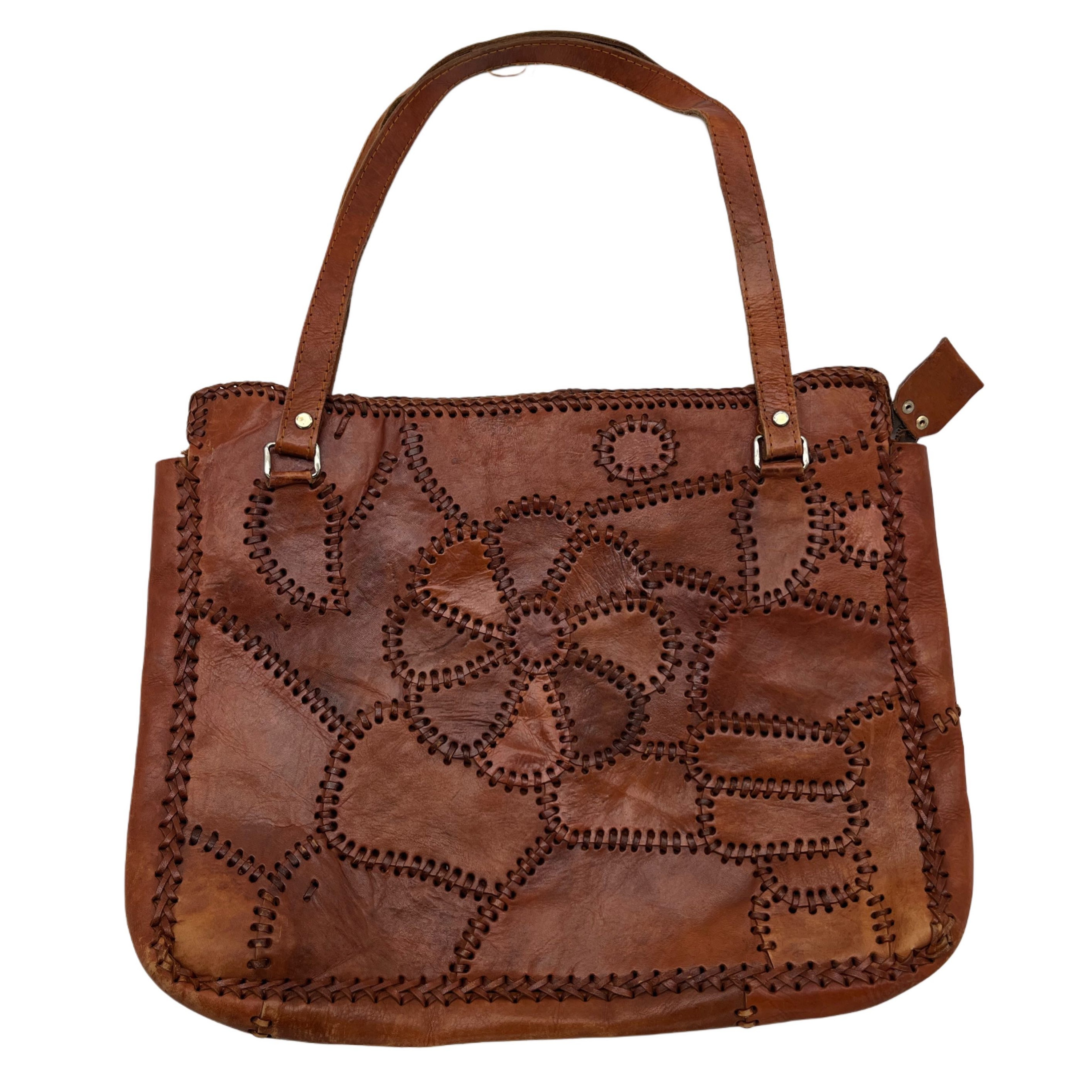 BROWN LEATHER HANDBAG BROWN LEATHER HANDBAG