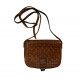 BROWN LEATHER VINTAGE CROSS BODY BAG
