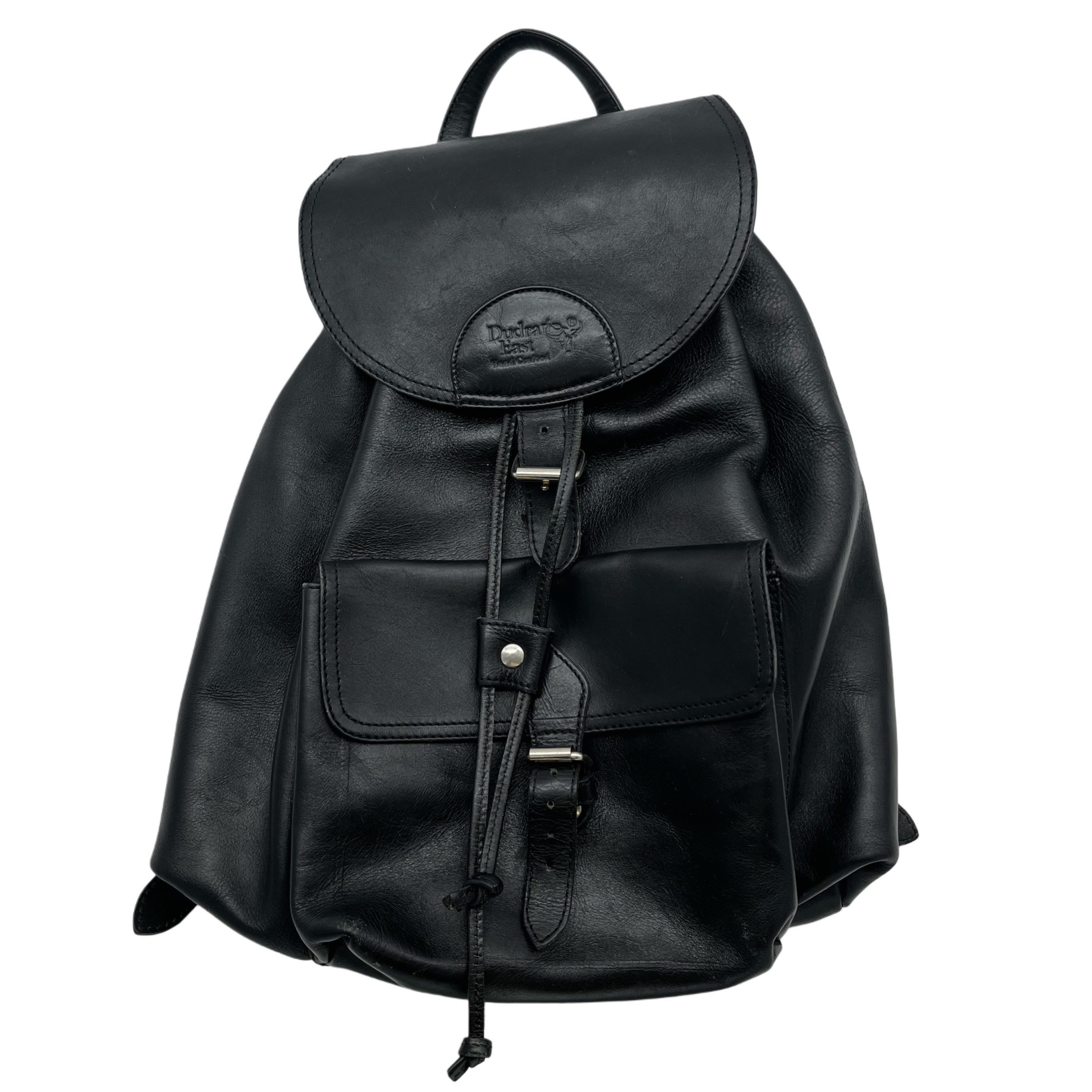BLACK LEATHER BACKPACK BLACK LEATHER BACKPACK