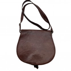 BROWN LEATHER CROSSBODY BAG