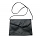 BLACK LEATHER VINTAGE CROSS BODY BAG