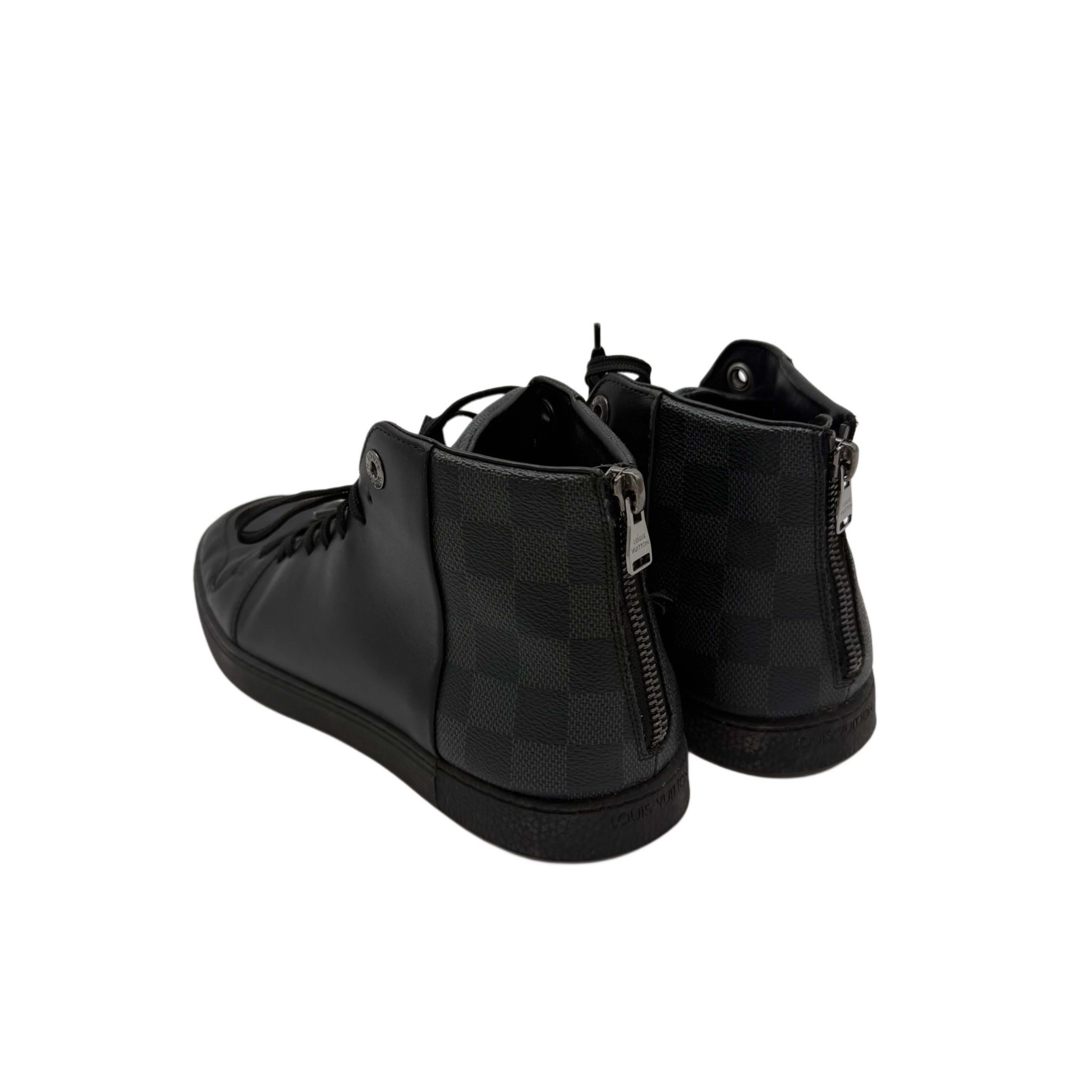 LOUIS VUITTON TRAINER SNEAKER HIGH BOOTS LEATHER LOUIS VUITTON TRAINER SNEAKER HIGH BOOTS LEATHER