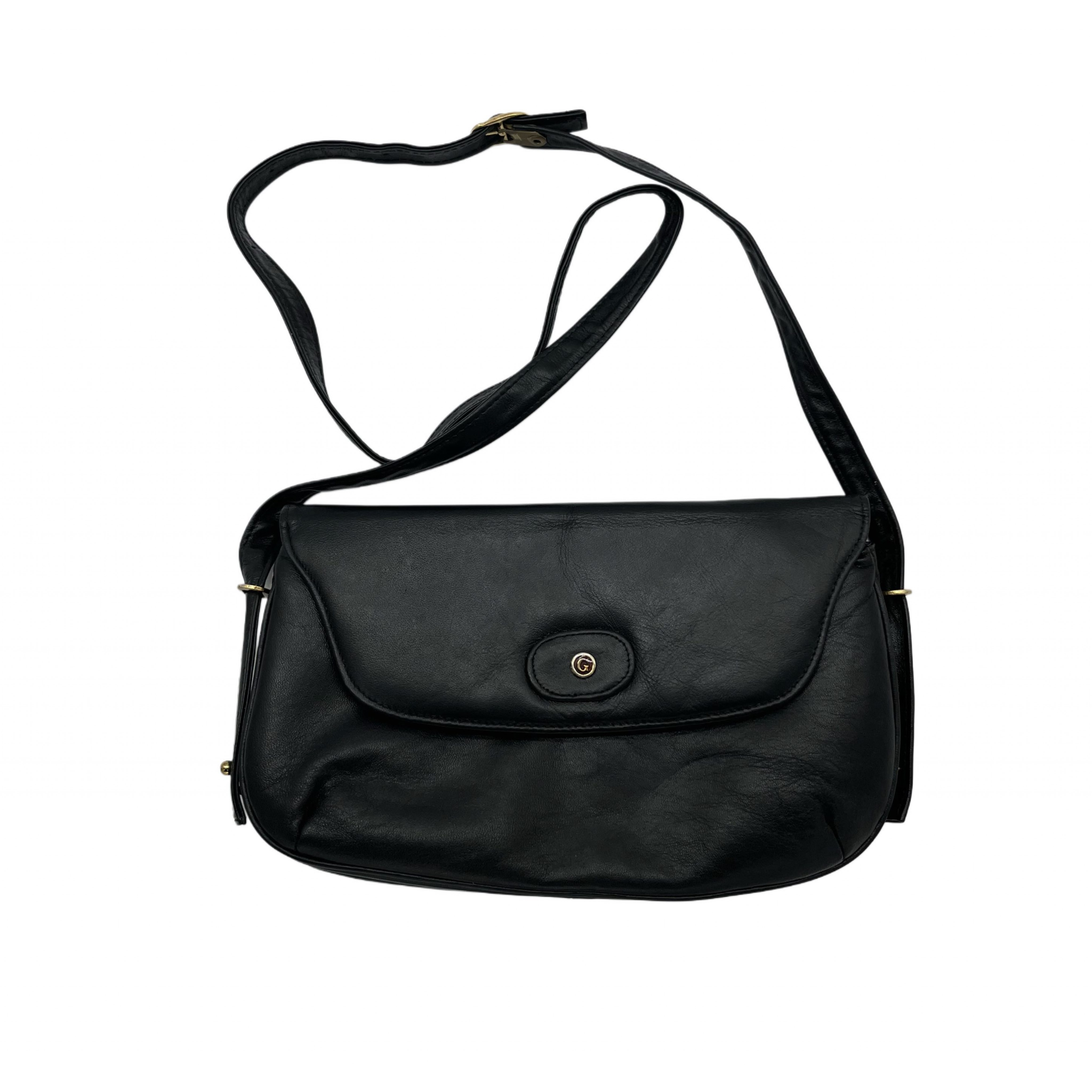 BLACK LEATHER CROSS BODY BAG BLACK LEATHER CROSS BODY BAG