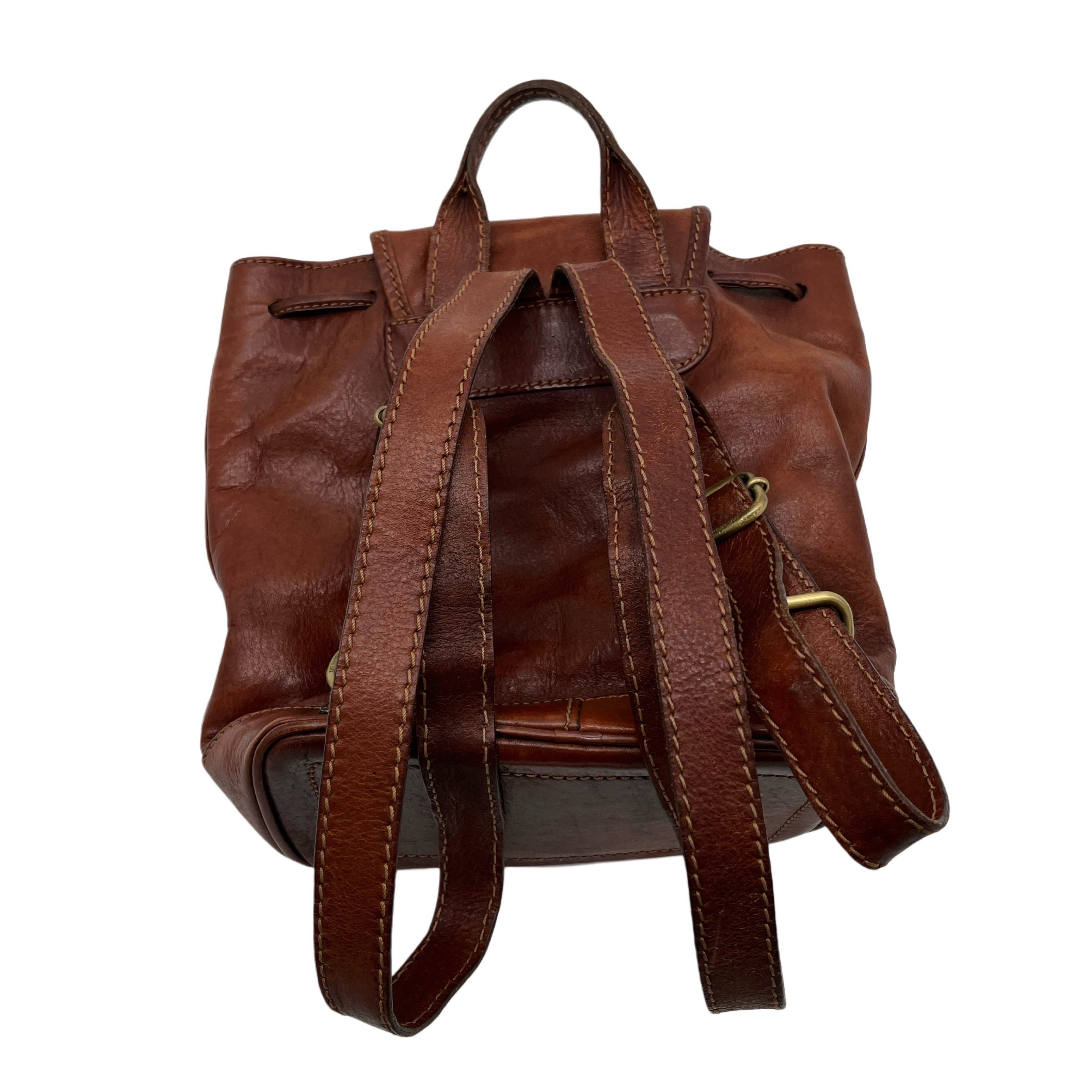 BROWN LEATHER BACKPACK BROWN LEATHER BACKPACK