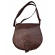 BROWN LEATHER CROSSBODY BAG