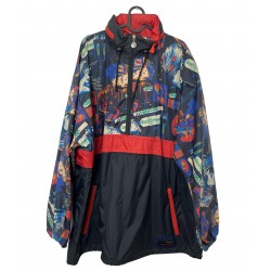 WATERPROOF TEXTURED HALF ZIPPER JACKET