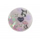 KUROMI ROUND DOUBLE COMPACT MIRROR WITH SEQUINS