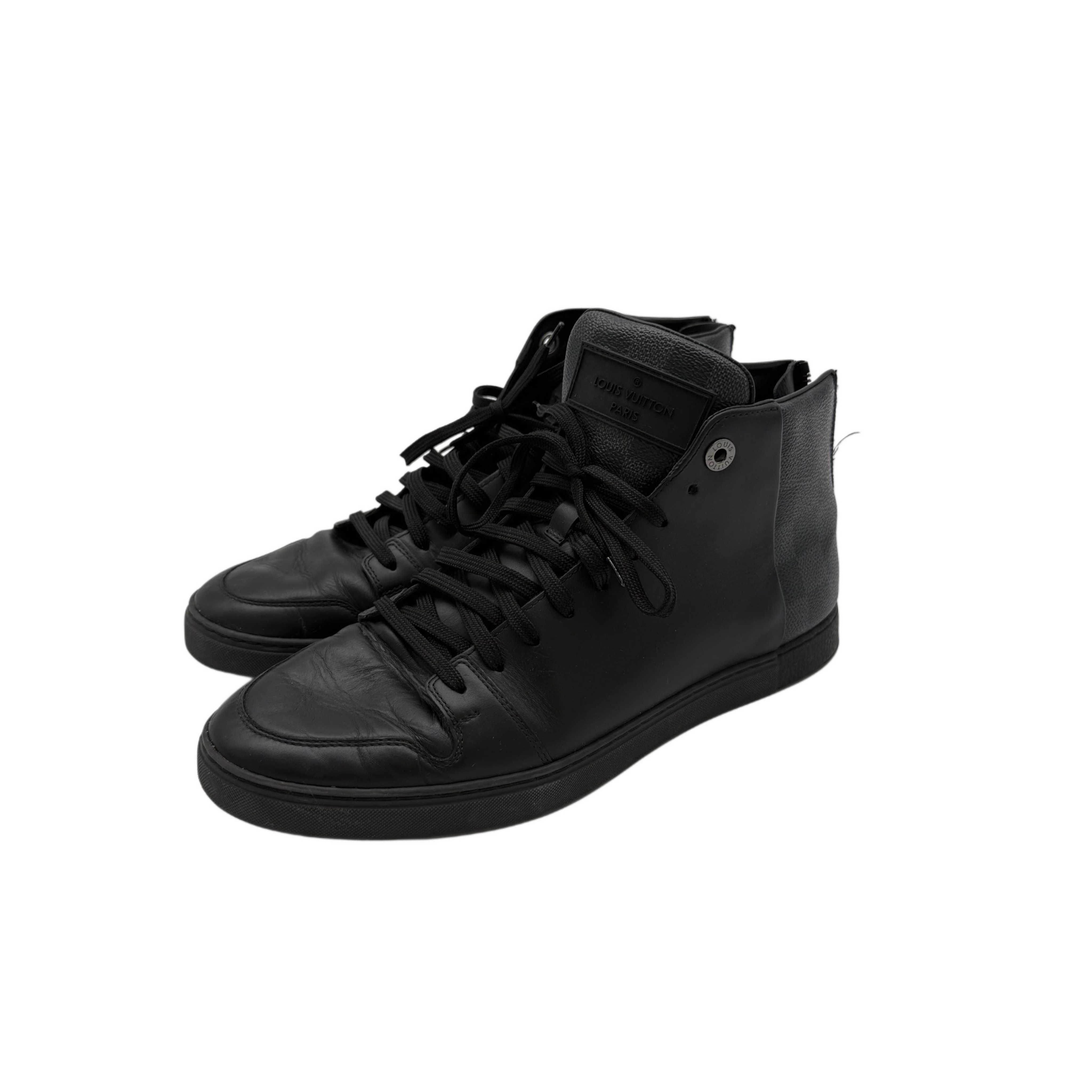 LOUIS VUITTON TRAINER SNEAKER HIGH BOOTS LEATHER LOUIS VUITTON TRAINER SNEAKER HIGH BOOTS LEATHER