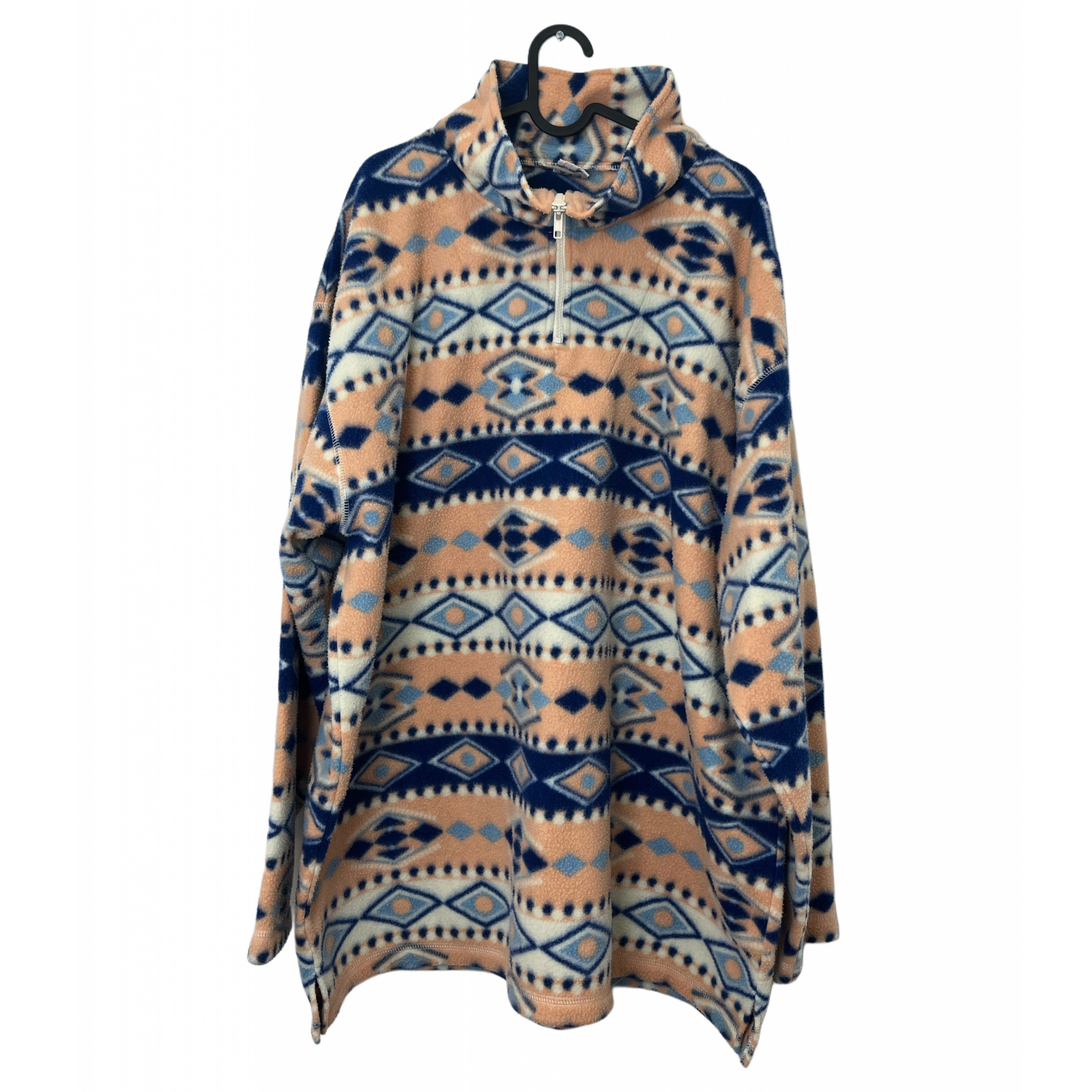 TEXTURED FLEECE HALF ZIPPER