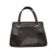 DARK BROWN LEATHER HANDBAG DARK BROWN LEATHER HANDBAG