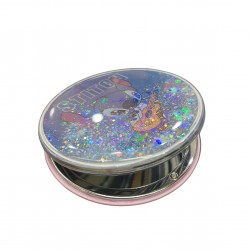 LILO AND STITCH ROUND DOUBLE COMPACT MIRROR WITH SEQUINS