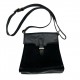 BLACK LEATHER CROSS BODY BAG BLACK LEATHER CROSS BODY BAG