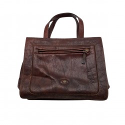 DARK BROWN VINTAGE HANDBAG