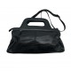 BLACK LEATHER VINTAGE CROSS BODY BAG