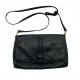 BLACK LEATHER CROSS BODY VINTAGE BAG