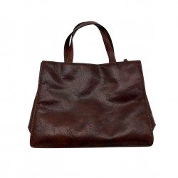 DARK BROWN VINTAGE HANDBAG