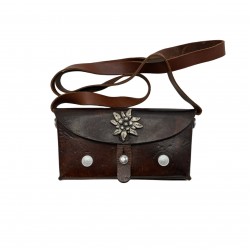 WOODEN LEATHER CROSS BODY BAG