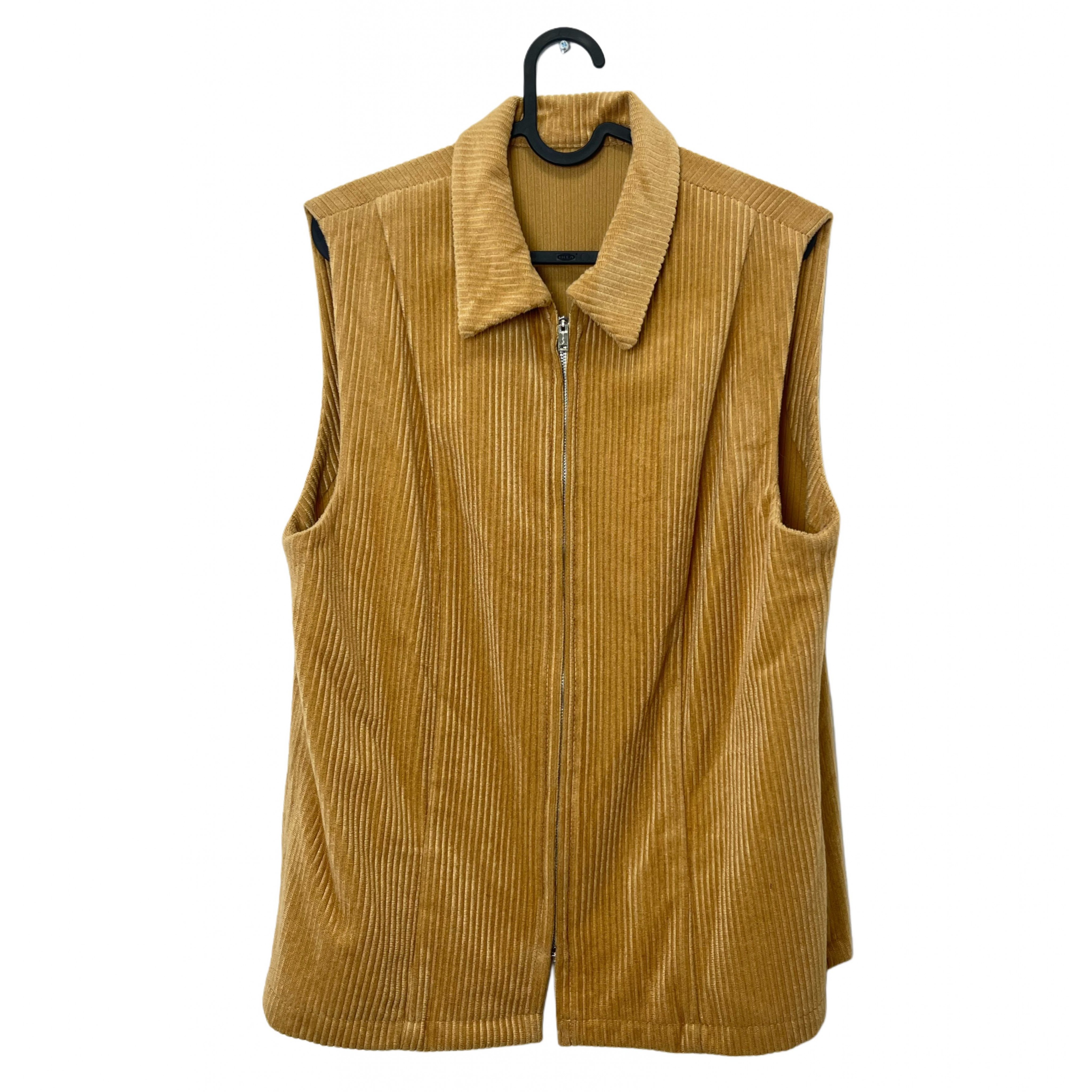 BROWN VINTAGE SLEEVELESS JACKET BROWN VINTAGE SLEEVELESS JACKET