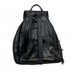 BLACK LEATHER BACKPACK